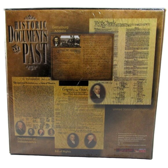 Historic Documents of the Past Gettysburg Address Puzzle (Abraham Lincoln) New - Picture 2 of 5